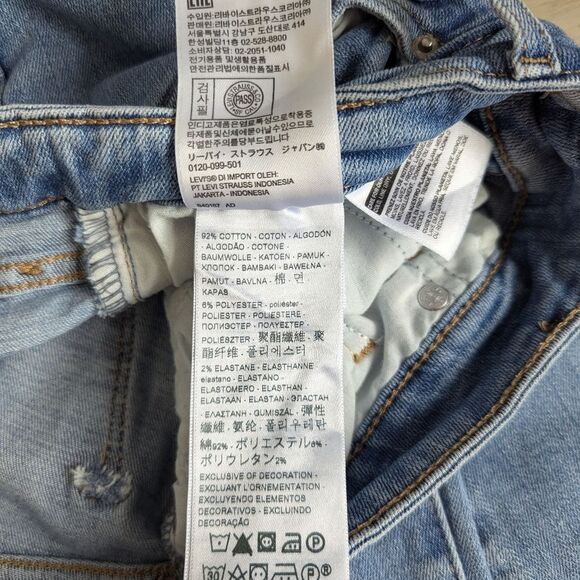 Levi's 711 Skinny Light Wash Mid Rise Ankle Jeans Women's 27 - Picture 7 of 12